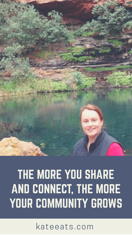 The more you share and connect, the more your community grows. That is one of the reasons I started a blog.